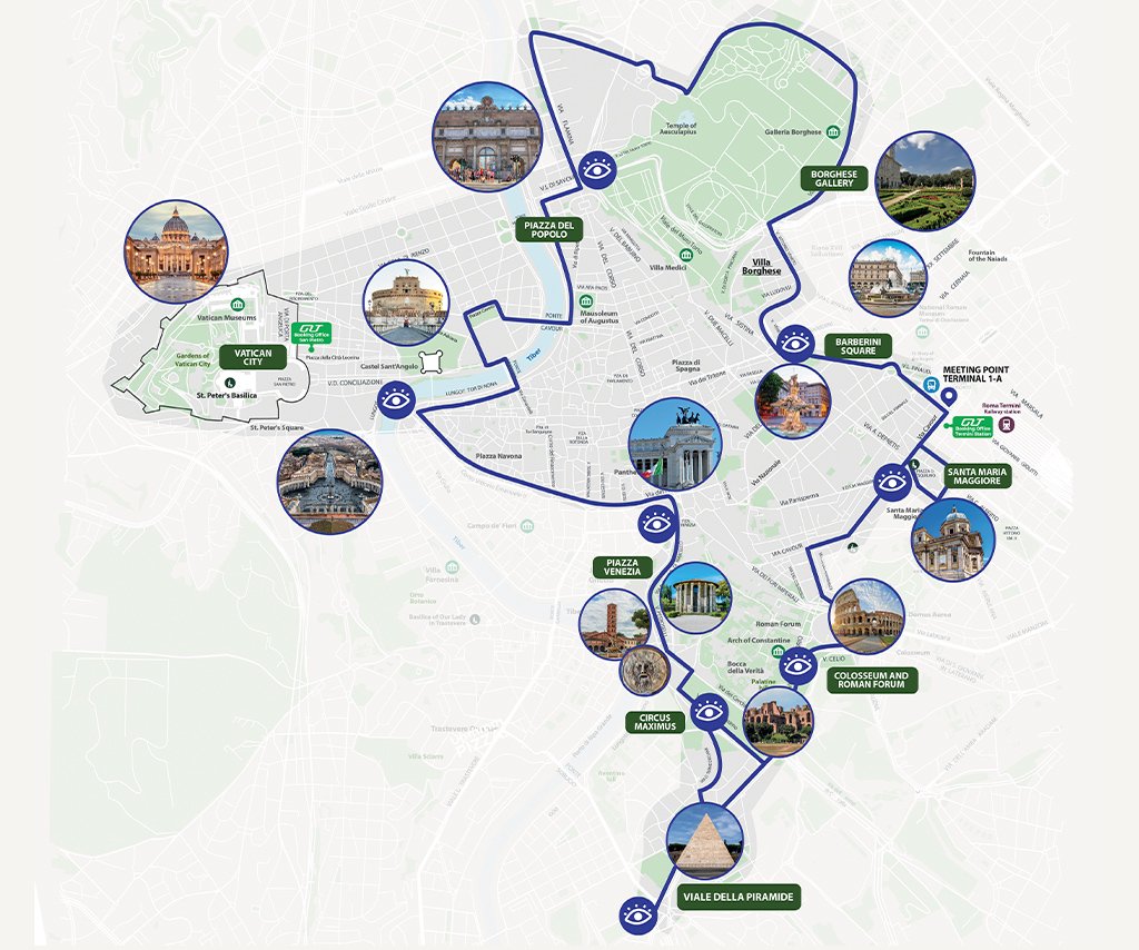 Rome Bus Tour Itinerary
