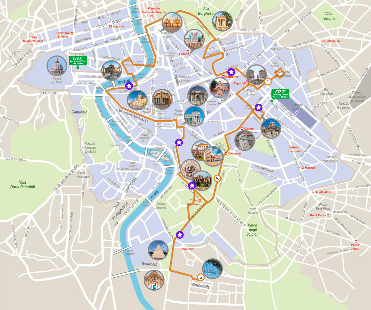 Rome Bus Tour Itinerary